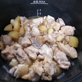 ホットクックで作る鶏とじゃがいもの照り焼き